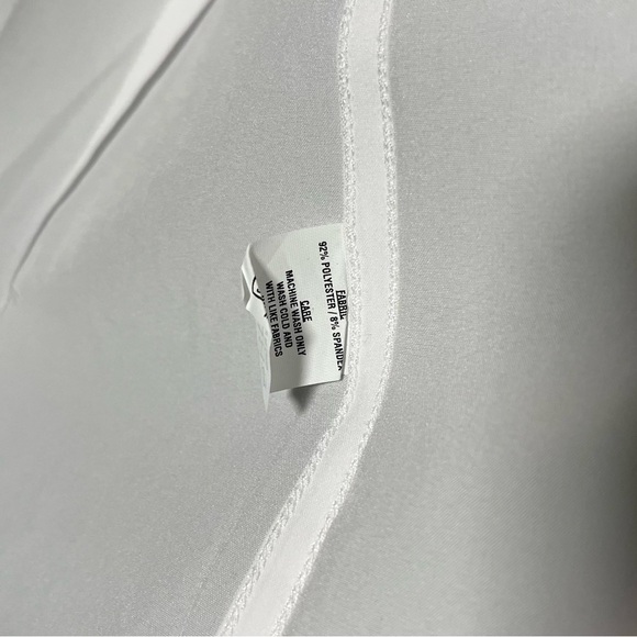 State & Liberty Short Sleeve Shirt Mens Small White Solid Athletic Stretch - Picture 5 of 5